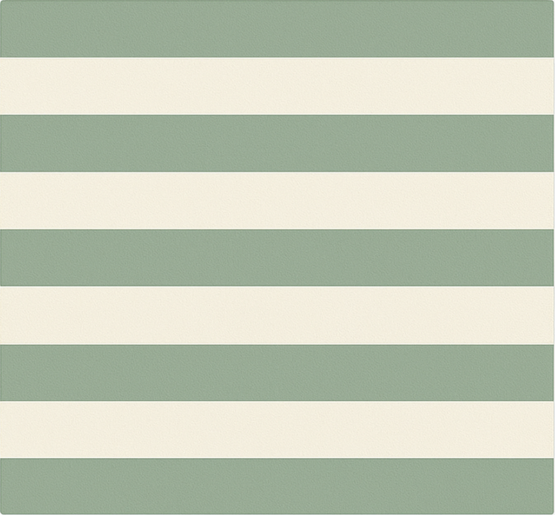Green striped motif kitchen vinyl mat - TenStickers