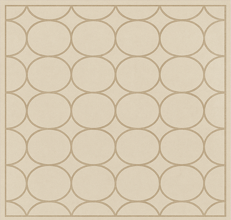 Sandy beige pattern kitchen vinyl mat - TenStickers