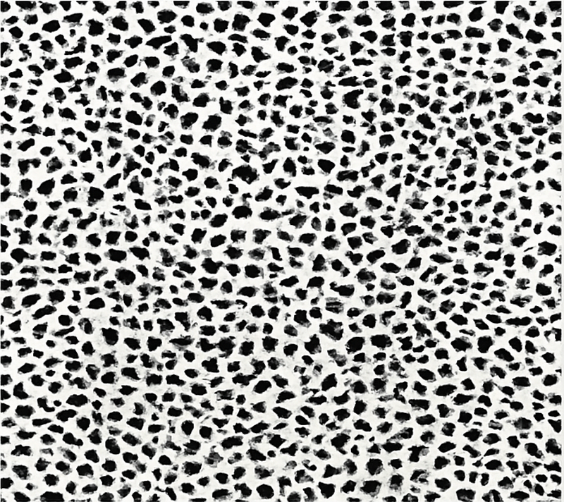 Monochrome Leopard Print dining room rug - TenStickers