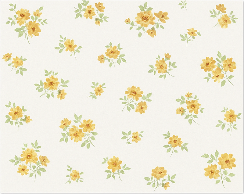 Delicate Chintz Floral dining room rug - TenStickers