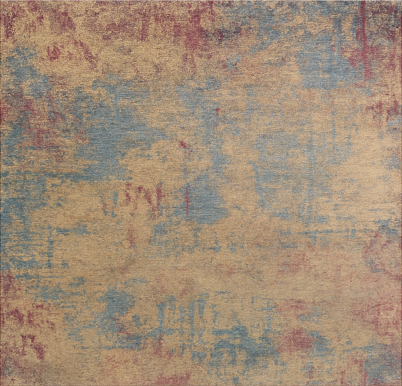 Distressed Oriental Pattern dining room rug - TenStickers