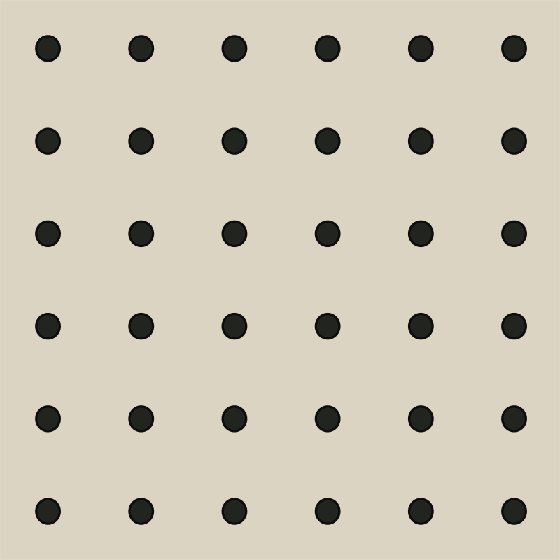 Beige poka dot pattern kitchen vinyl mat - TenStickers