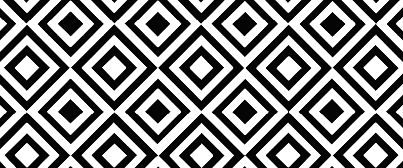 Black & White geometric rug - TenStickers