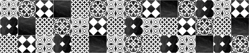 Cementine Ardesia tile carpet - TenStickers