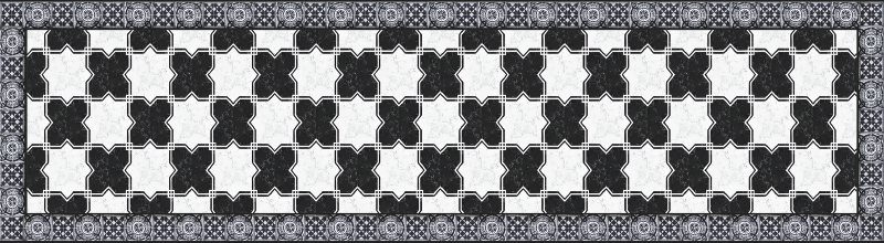Marble chess tile carpet - TenStickers
