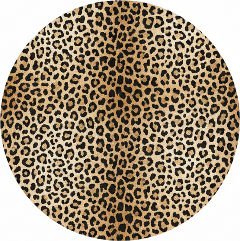 Living room rug in panther print - TenStickers