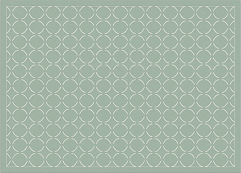Muted celadon lattice kitchen vinyl mat - TenStickers