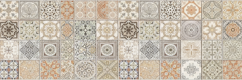 Vintage warm collage kitchen vinyl mat - TenStickers