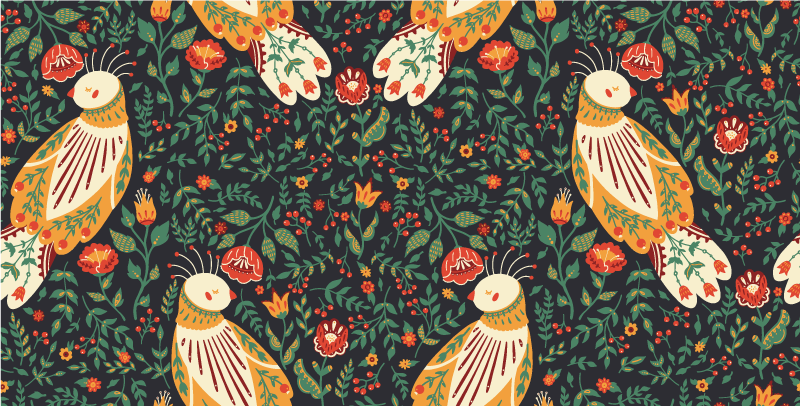 Animal mat inspired by polish folklore - TenStickers