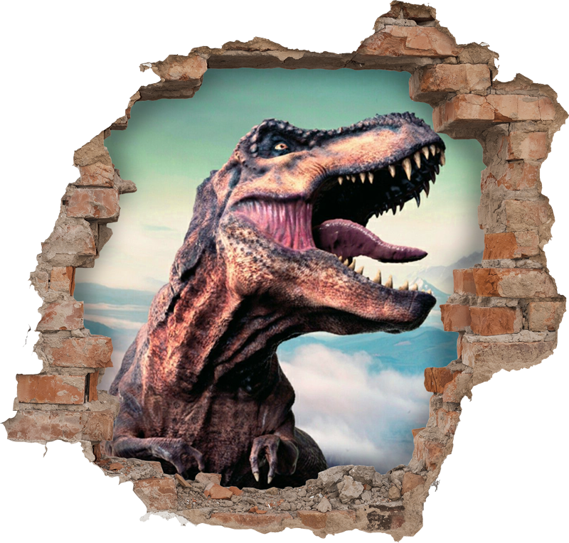 Animal mat realistic 3d t-rex - TenStickers