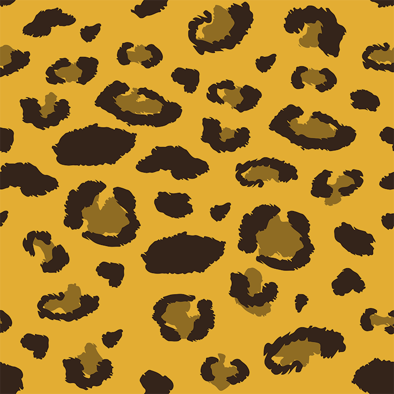 Leopard animal print animal mat - TenStickers