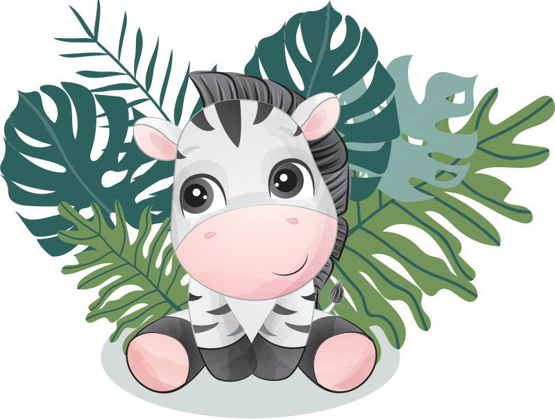 Wild africa zebra animal mat - TenStickers