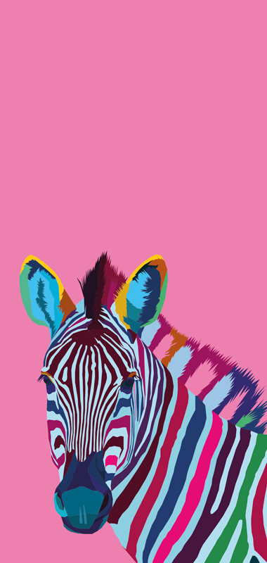Animal mat zebra pop art iphone design - TenStickers