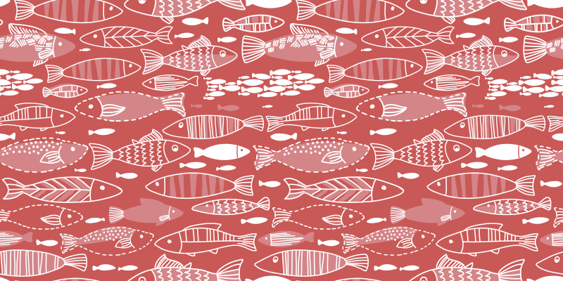 Animal mat for many fish under the sea - TenStickers