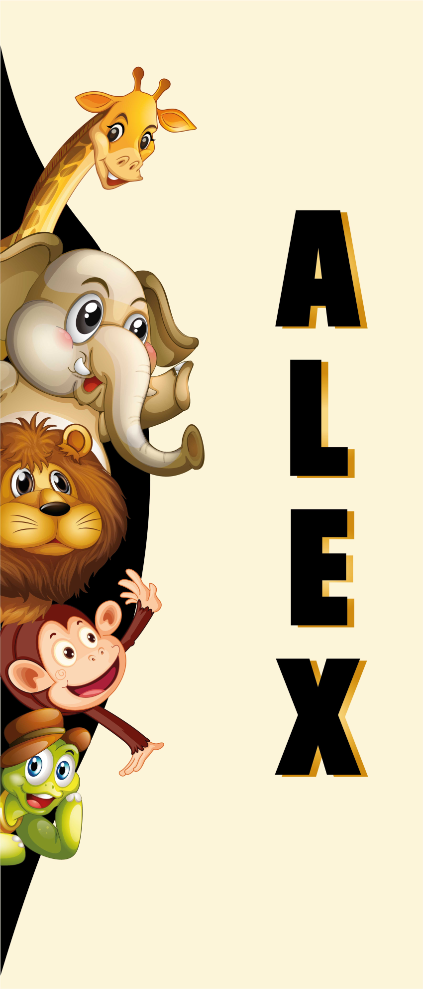 Animal mat 3d adorable creatures - TenStickers