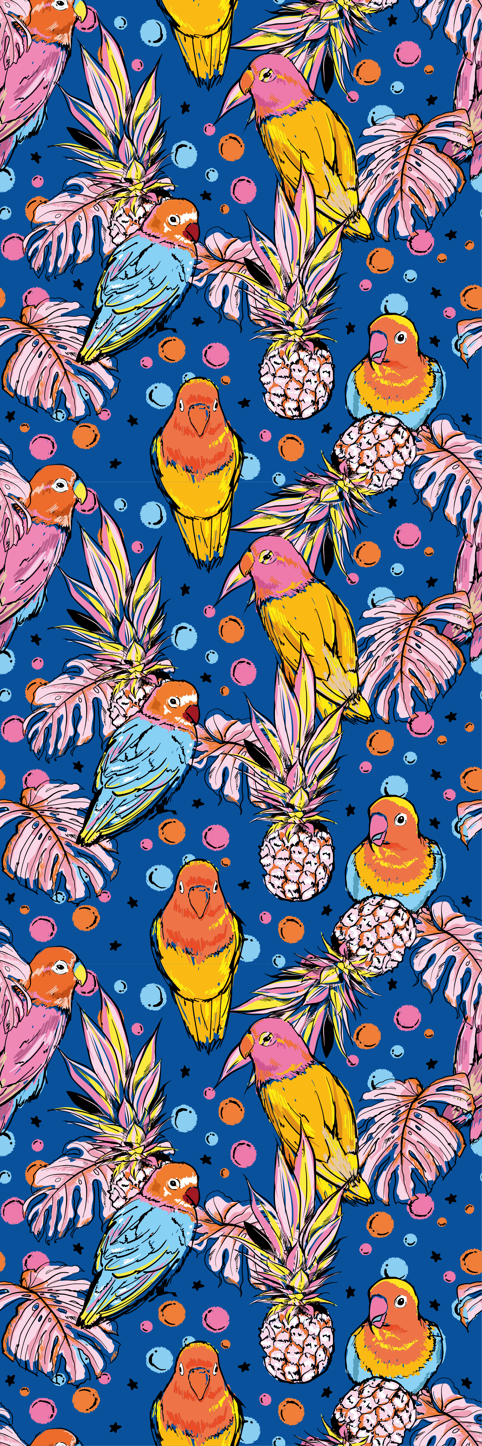 Animal mat with vibrant plumage design - TenStickers