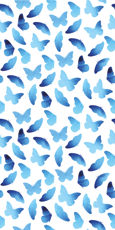 Animal mat with painted butterflies - TenStickers