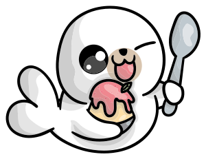 Animal mat anime baby seal - TenStickers