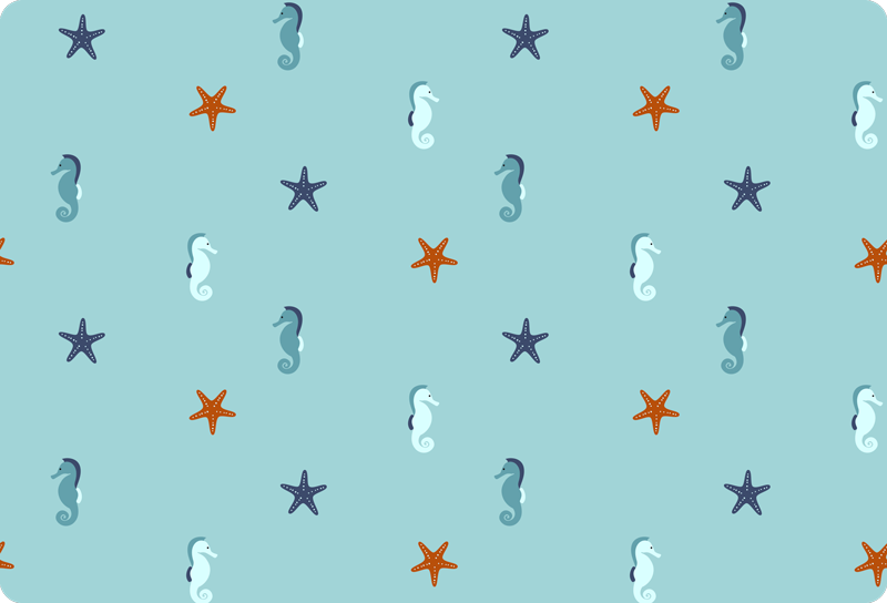 Animal mat in marine style - TenStickers