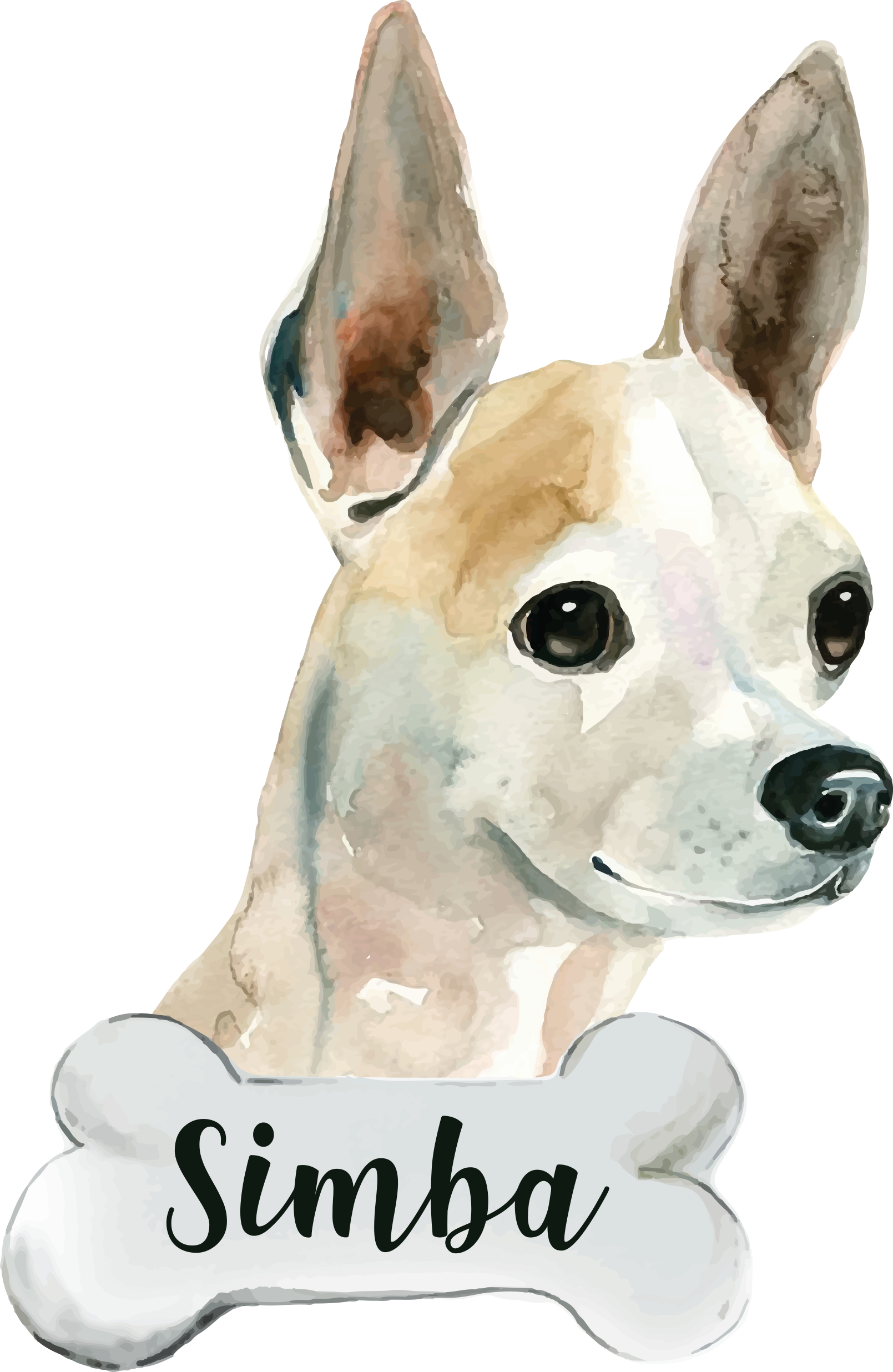 Personalized dog name animal mat - TenStickers