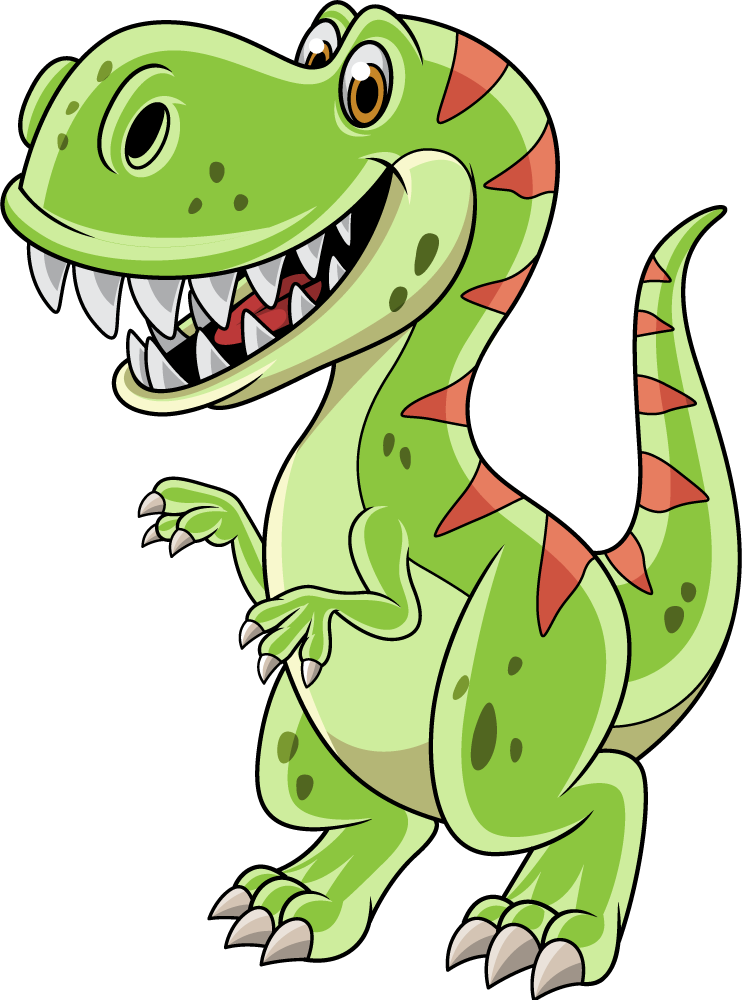 Animal mat cartoon tyrannosaurus rex - TenStickers