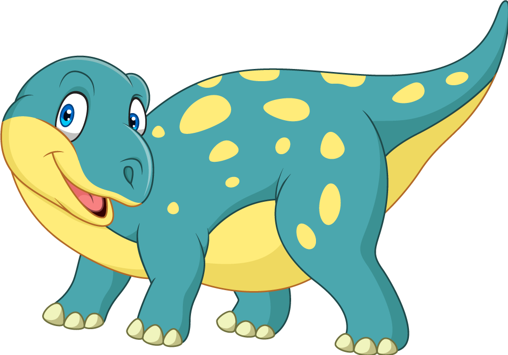 Animal mat joyful animated dinosaur - TenStickers