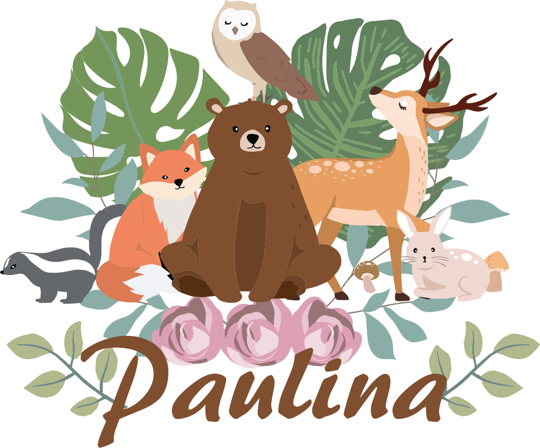 Animal mat forest animal gathering - TenStickers