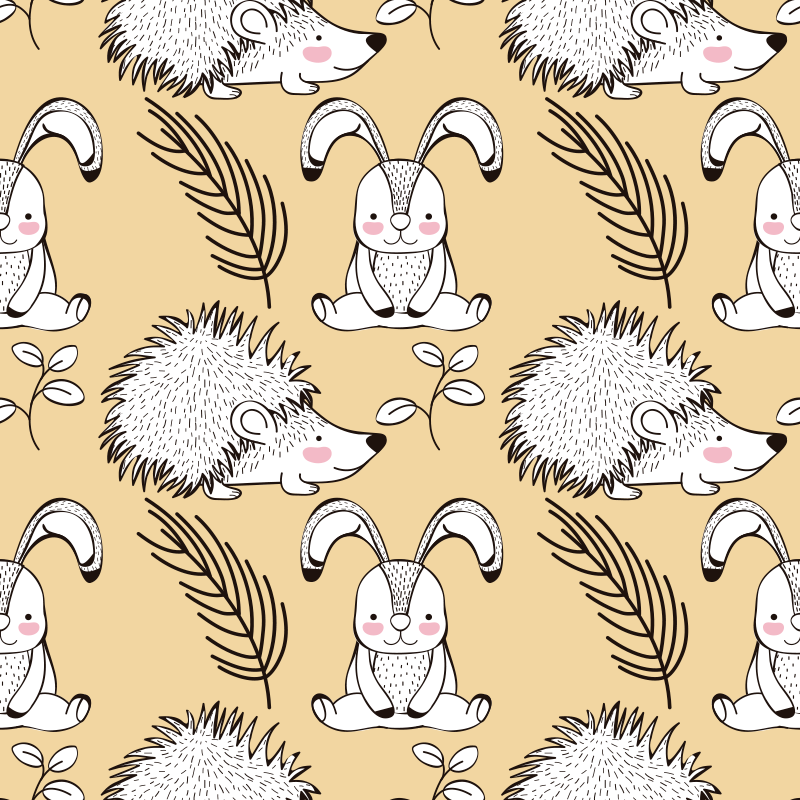 Animal mat with adorable creature designs - TenStickers