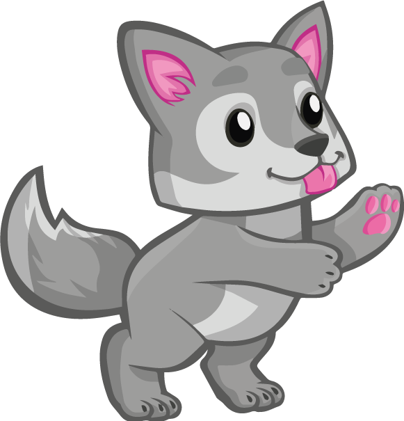 Animal mat playful puppy design - TenStickers