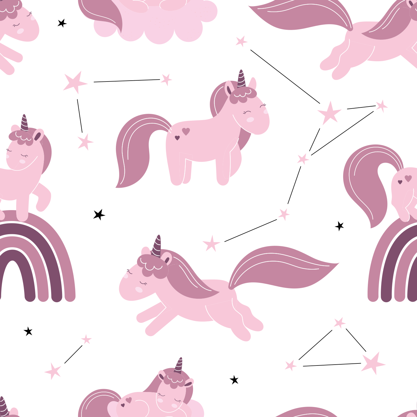 Animal mat unicorns and constellations - TenStickers