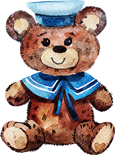 Animal mat sailor bear character - TenStickers