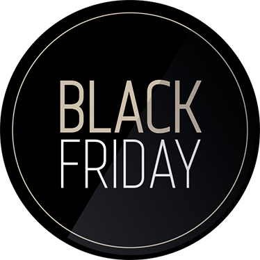 Black friday rug elegant promo sticker - TenStickers
