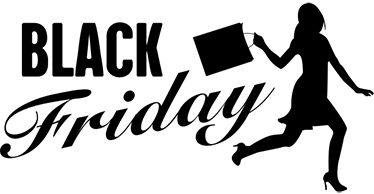 Black friday rug for women shopping - TenStickers