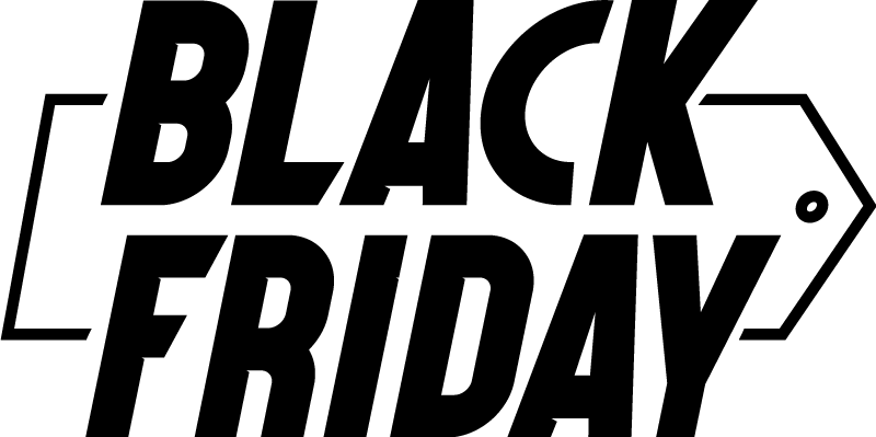 Black friday rug in contemporary cursive style - TenStickers