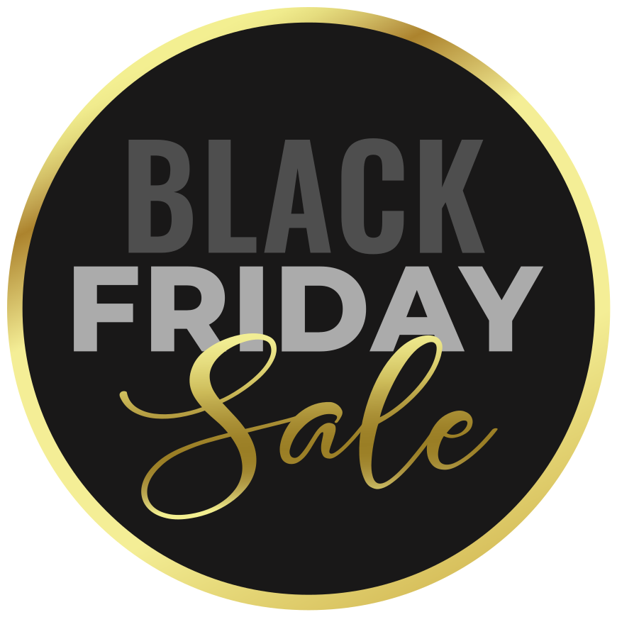 Black friday rug with golden background design - TenStickers