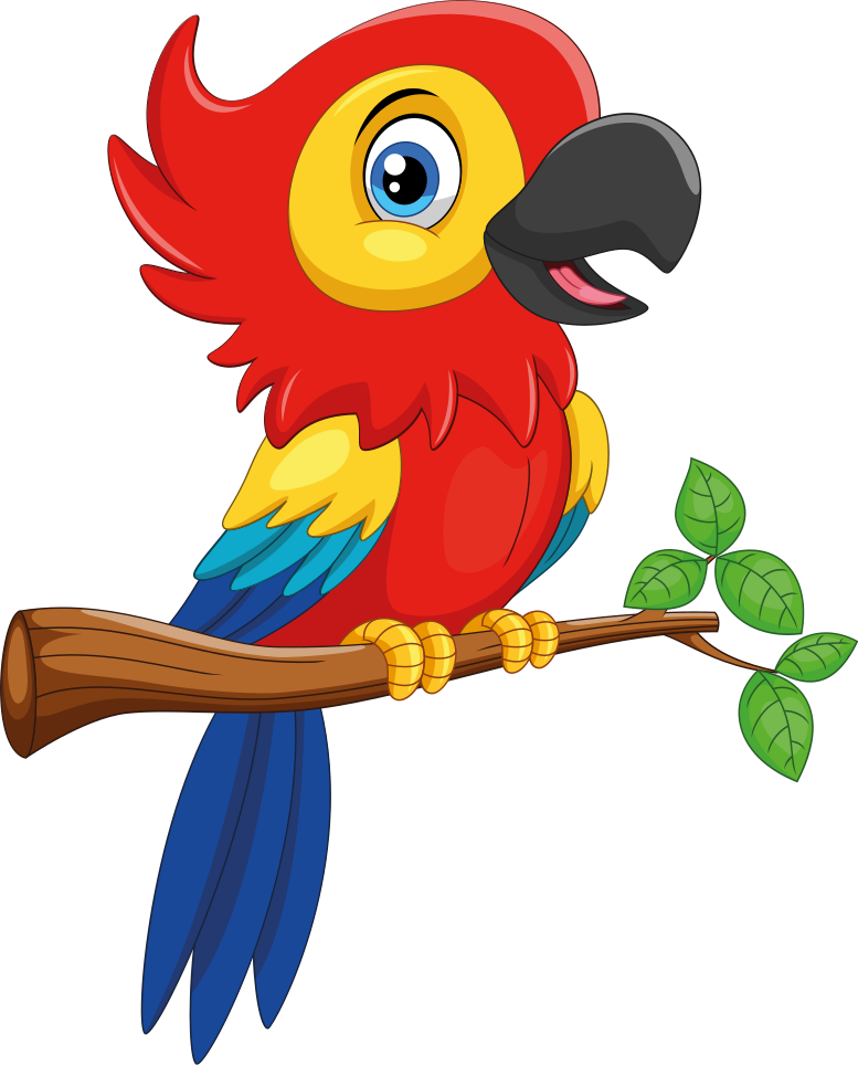 Animal mat colorful parrot design - TenStickers