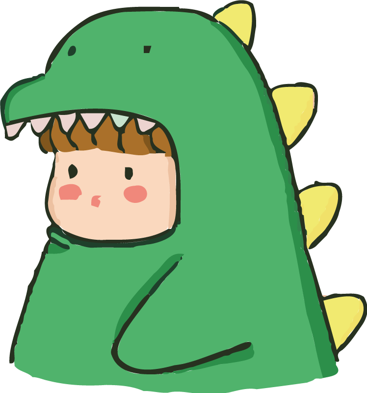 Cute dinosaur costume animal mat - TenStickers