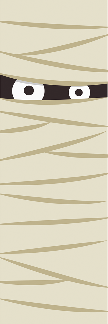 Halloween rugs mummy eyes design - TenStickers