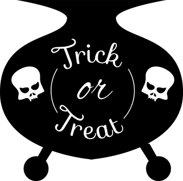 Halloween rugs trick or treat cauldron design - TenStickers