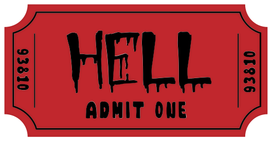 Halloween rugs ticket to hell - TenStickers