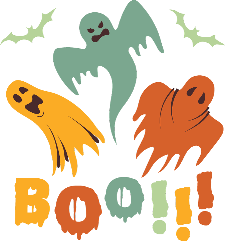 Halloween rugs boo ghost decor - TenStickers