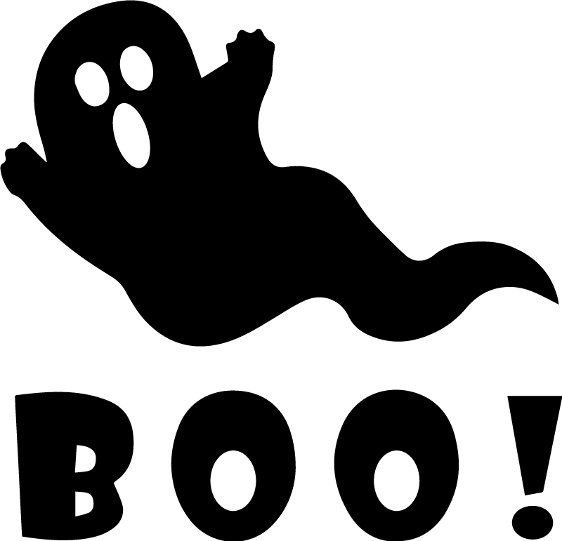 Halloween rugs ghostly boo display - TenStickers