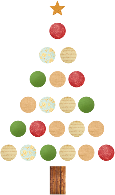 Christmas rug with colorful tree design - TenStickers