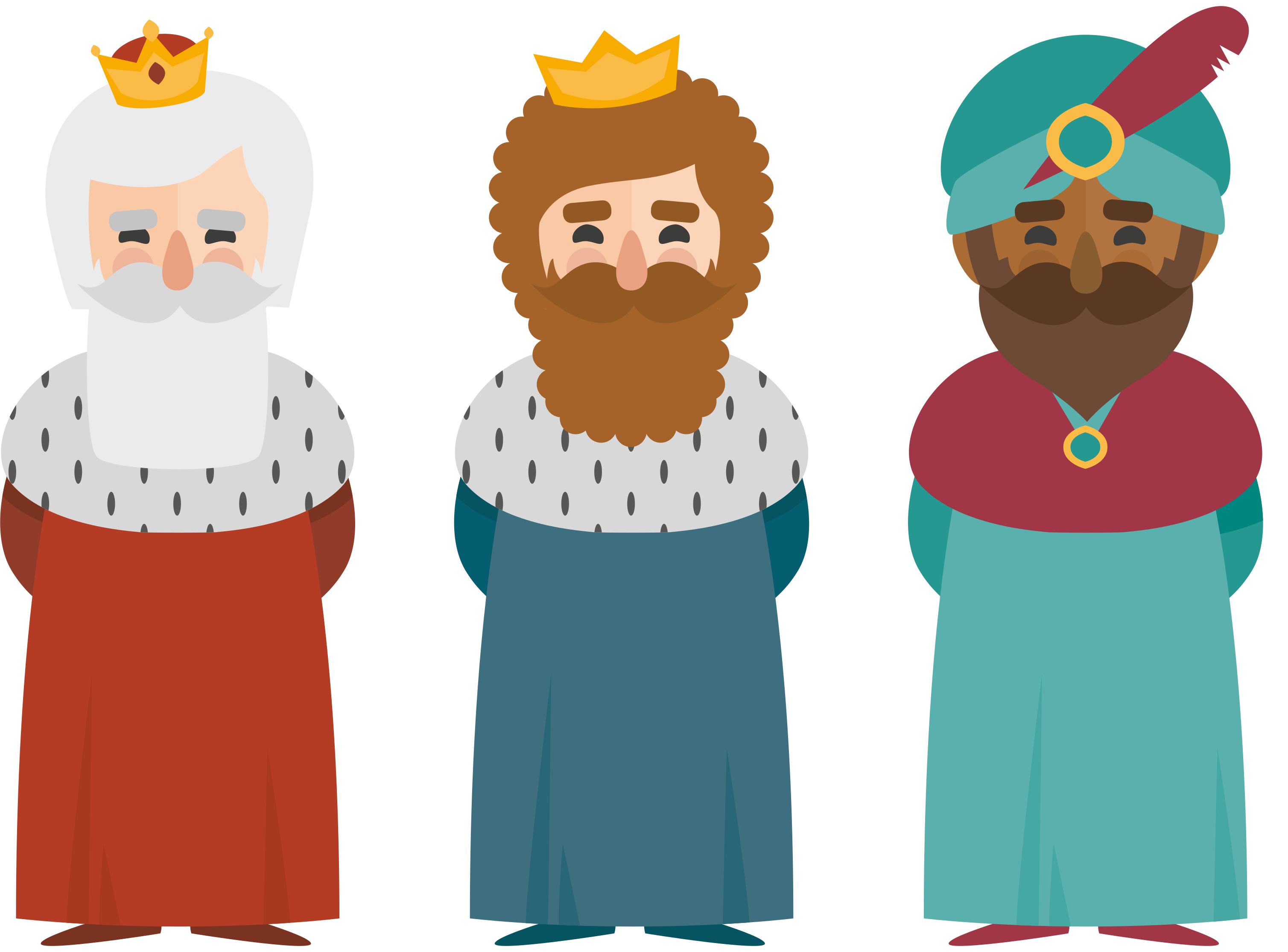 Christmas rug three kings - TenStickers