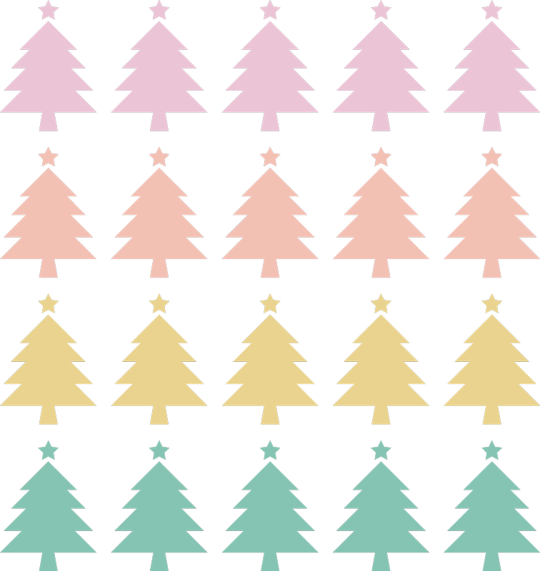 Christmas rug christmas tree print - TenStickers