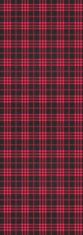 Christmas rug christmas tartan pattern mat - TenStickers