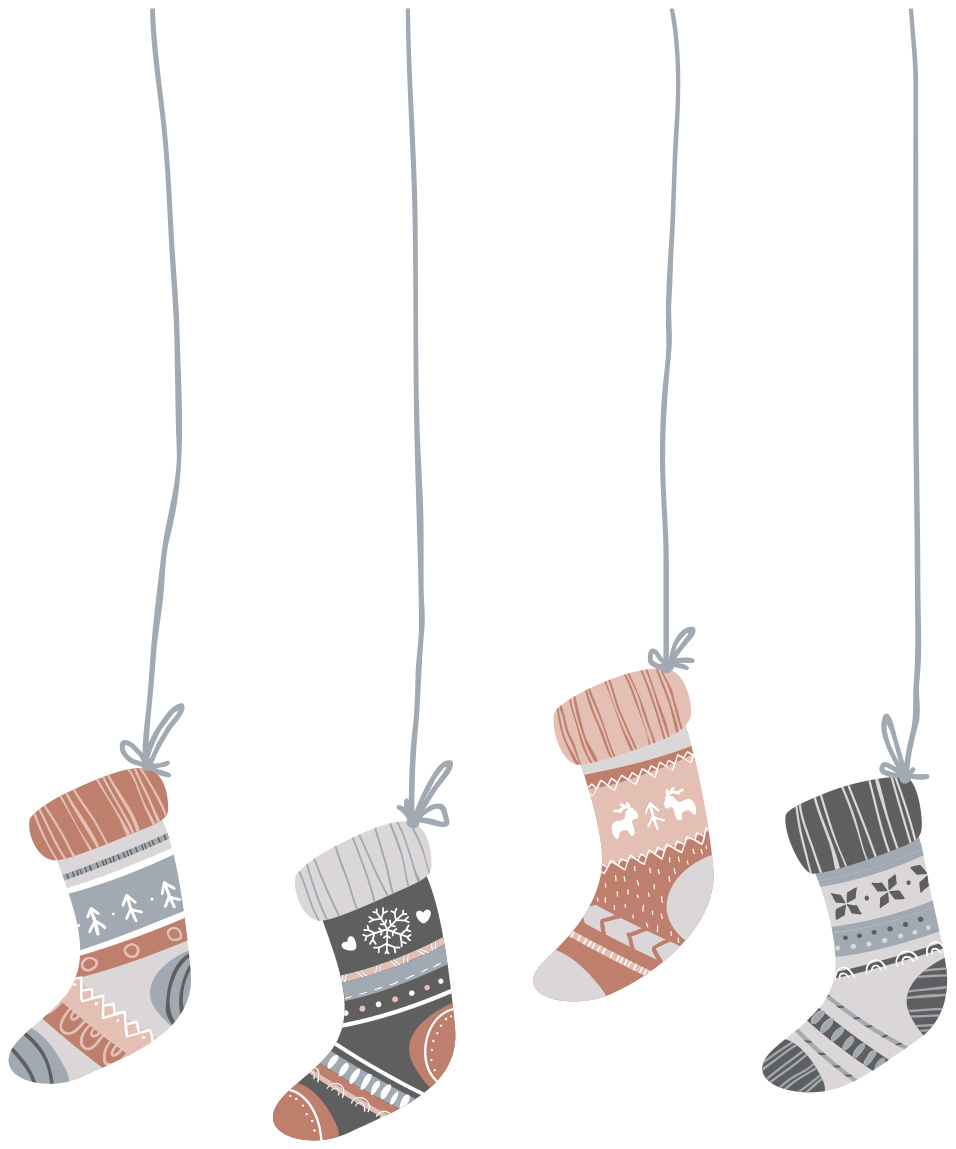 Christmas rug christmas stockings - TenStickers