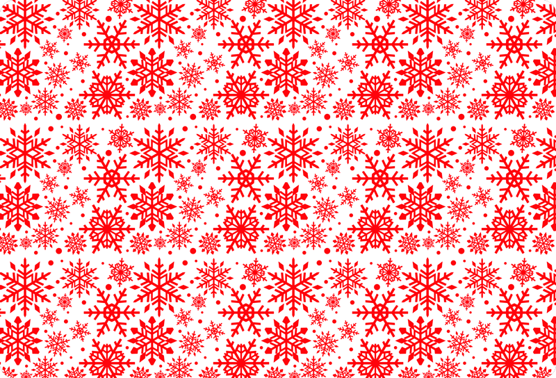 Christmas rug red snowflakes laptop - TenStickers