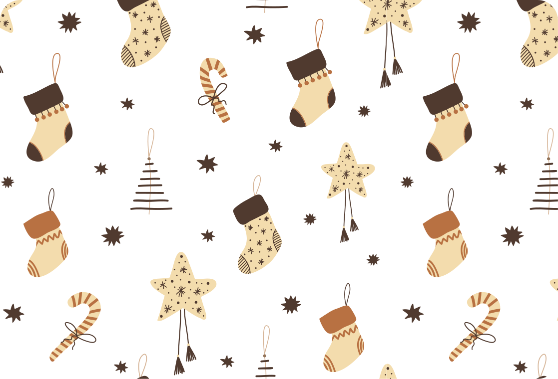 Christmas rug with glittered xmas gifts pattern - TenStickers