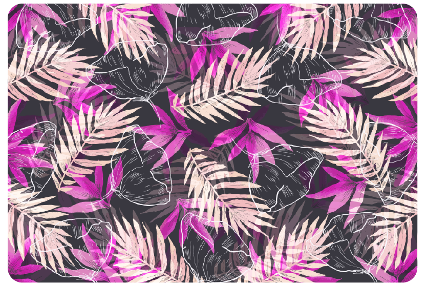 Floral rug with exotic flowers design - TenStickers